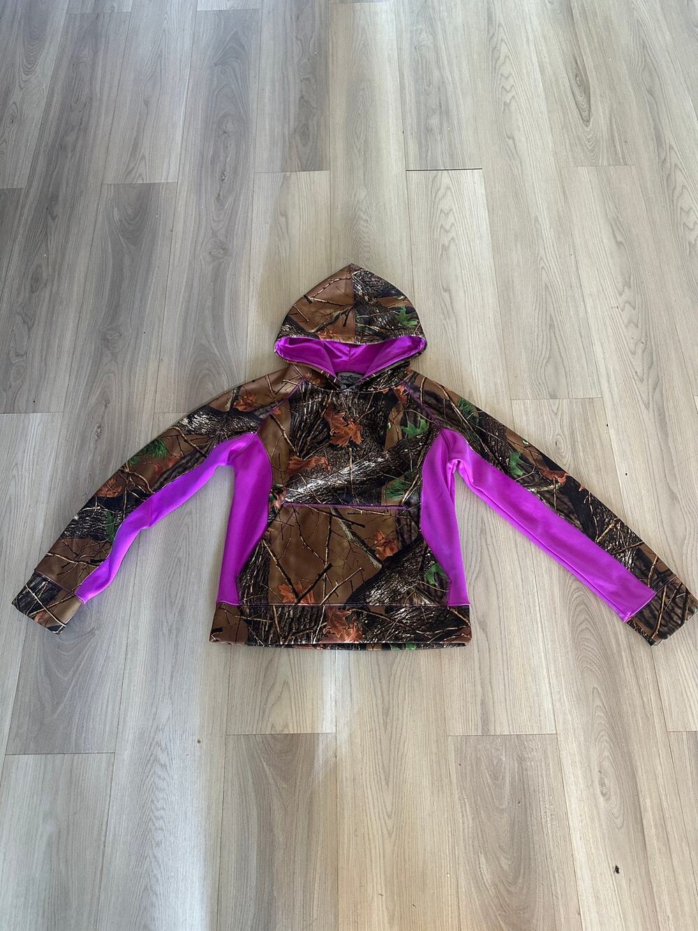 Trail Crest Performance 360 Women's XS Camo HoodiePurple Accent Sweatshirt